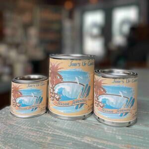 Surfs Up Candle - Seaside Serenity Paint Can Candle - 1/2 Pint (8oz)